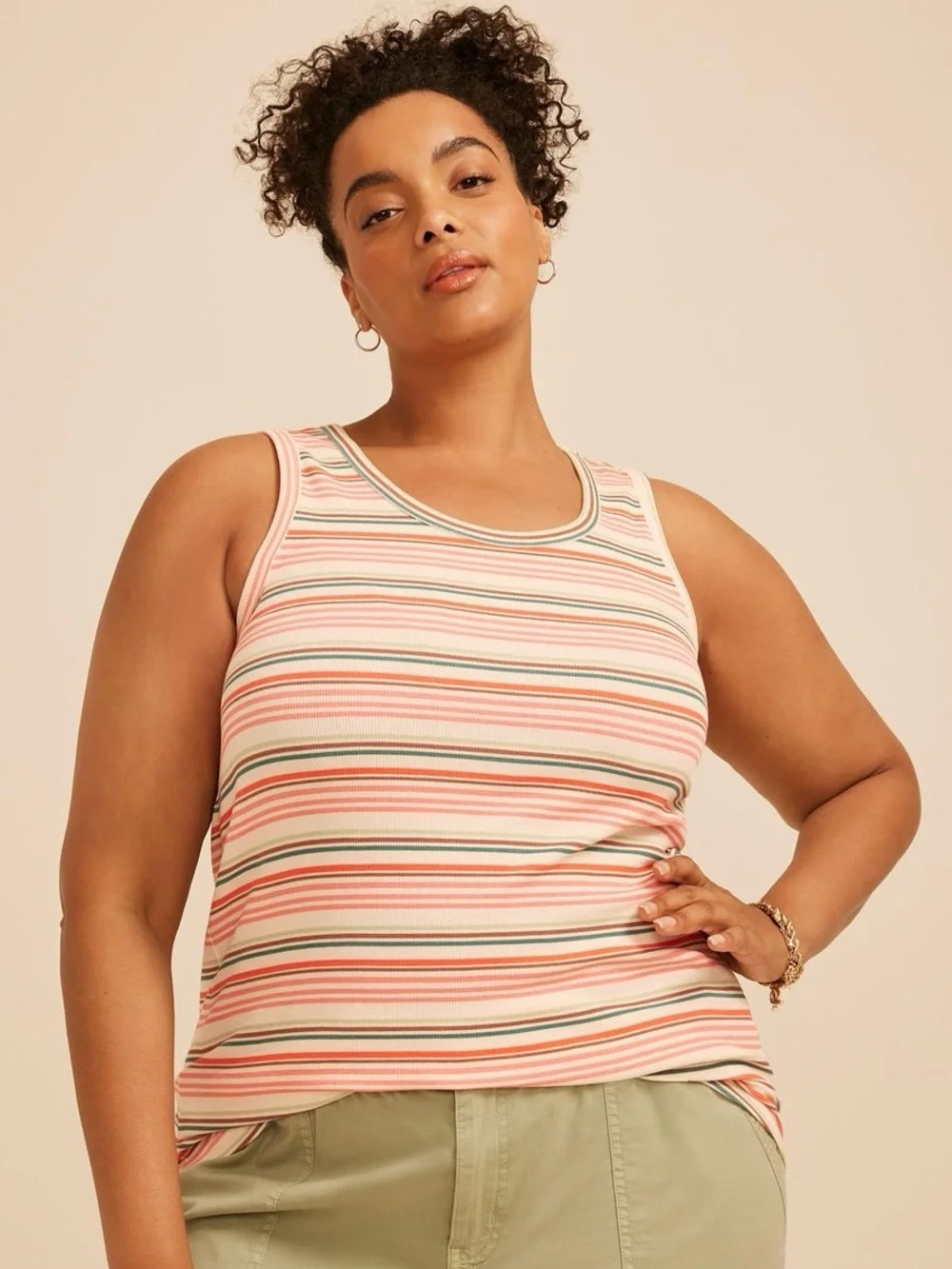 NWT Maurice’s 24/7 Striped Tank, Size 2X